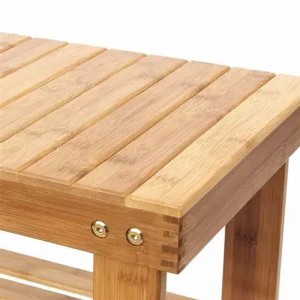 Giày tre Băng ghế Băng ghế tổ chức Upholstered Rack Rack Storage