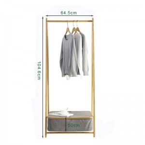 Thiết kế mới kệ tre kệ cạnh giường đồnội thất quần áo giặt quần áo khô với lưu trữ cản trở