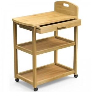 Kệ mở cho cửa hàng xe đẩy chuẩn bị thực phẩm