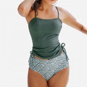 RIB RUCHED OLIPSTRING TOP&DITSY High Vòng eo