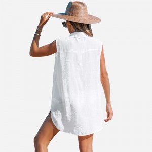Váy che áo cổ áo cổ chữ V