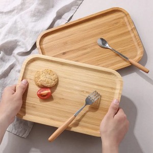 Dịch vụ 2 mảnh pallet bán buôn khay ăn sáng làm bánh bằng tre (1)