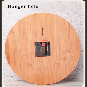 Tre trang trí đồng hồ treo tường sáng tạo tre trang trínhà