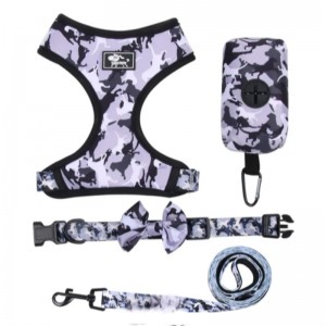 Custom Luxury Puppy Losh cổ áo có thể điều chỉnh túi Poop Bandana có thể đảongược và cảm giác.