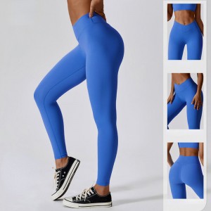 SC1094 Bốn chiều kéo dài cơ động V Cắt eonylon spandex leggings môngnâng quần legging cho phụnữ