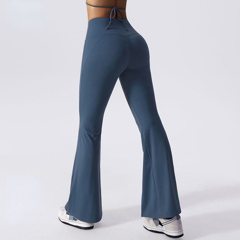 SC1098 LOGO tùy chỉnh quần yoga có quần áo thắt lưng cao cho phụnữ điều khiển bụng quần legging flare