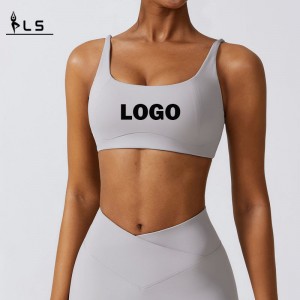 SC10135 Thể thao thể thao áongực tùy chỉnh logo Ladies Nén mềm Yoga Dry Yoga Chạy tập thể dục Sexy Sports Bra