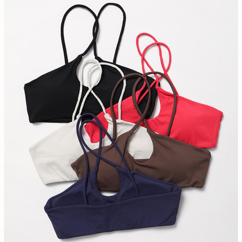 SC10165 Nylon Green Ailenabable Người lớn thể thao áongực hoạt động sexy trở lại logo tùy chỉnh logo phòng tập thể thao áongực