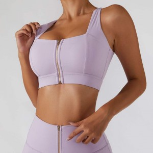 SC10187 Thể dục thể thao Tank Tops có tác động cao BRA BRA CORSET FRONT ZIP BRA