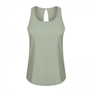 SC10253 TOPS DRAIN DRAPE TANK FITTED TOP GOT thể thao Yoga Yoga Tank Tank top mở cửa trở lại
