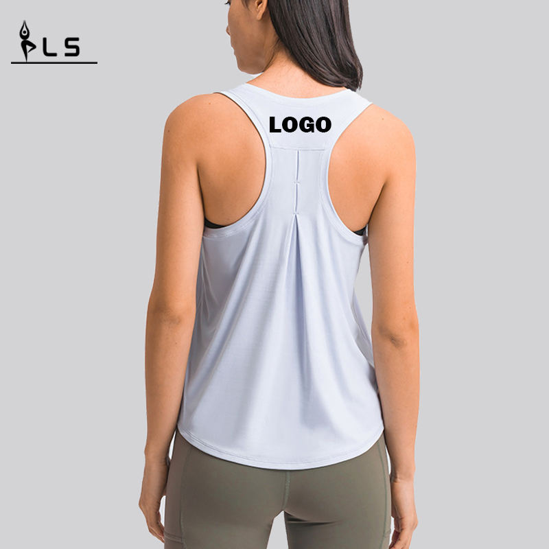 SC10256 Ladies Tank Tops Fashion Fashion Loose Blouse Vest Tank Tank Tops Women Yoga Tank top mở cửa trở lại