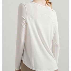 SC10261 Áo thể thao Người phụnữ Thể dục Top Phụnữ Sexy Sports Sweat Shirt Thể thao Yoga tập luyện Loose Loose Dry T -áo sơ mi phụnữ