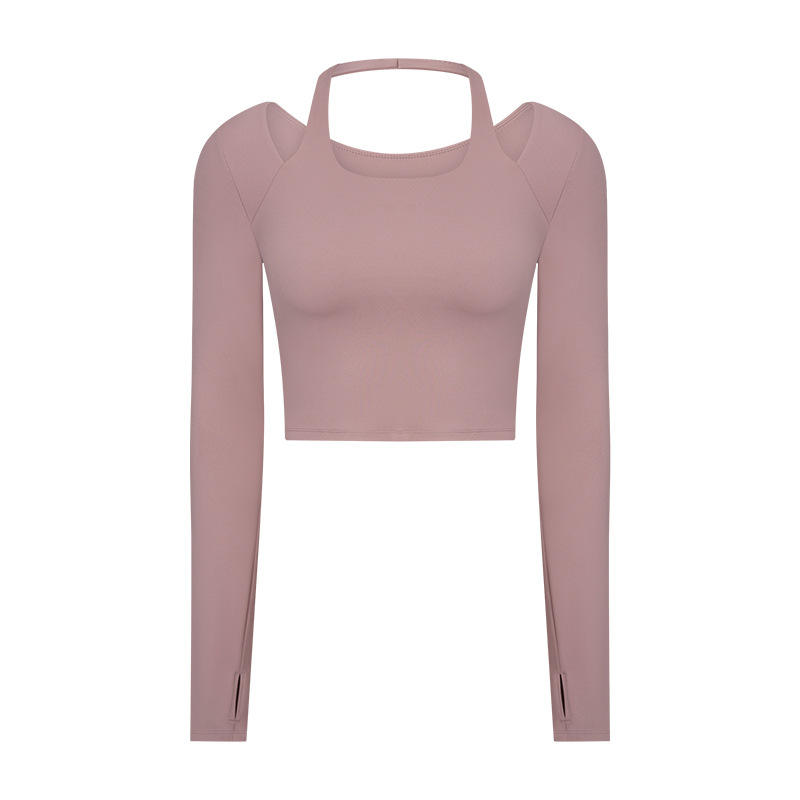 SC10273 Logo tùy chỉnh yoga t áo tập thể dục chạy áo phông áo tròn áo sơ mi áo dài áo sơ mi dành cho phụnữ cho phụnữ