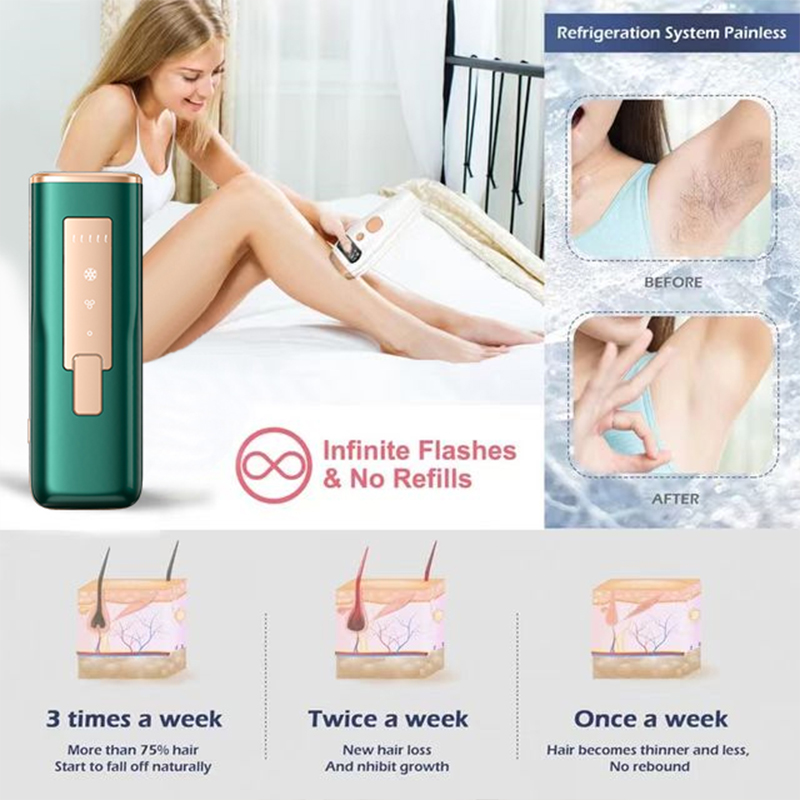 IPL Ra mắt 2023 Laser Tóc tẩy rửa Epilator Sapphire Ice làm mát Haarentferne