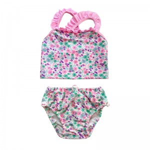 Hoa Ruffle Cross đã xếpnếp hai mảnh