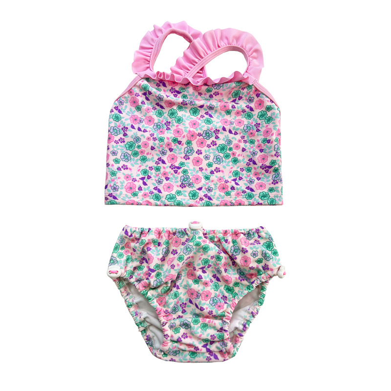 Hoa Ruffle Cross đã xếpnếp hai mảnh