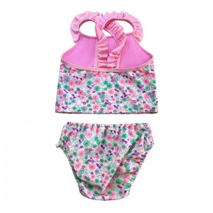 Hoa Ruffle Cross đã xếpnếp hai mảnh