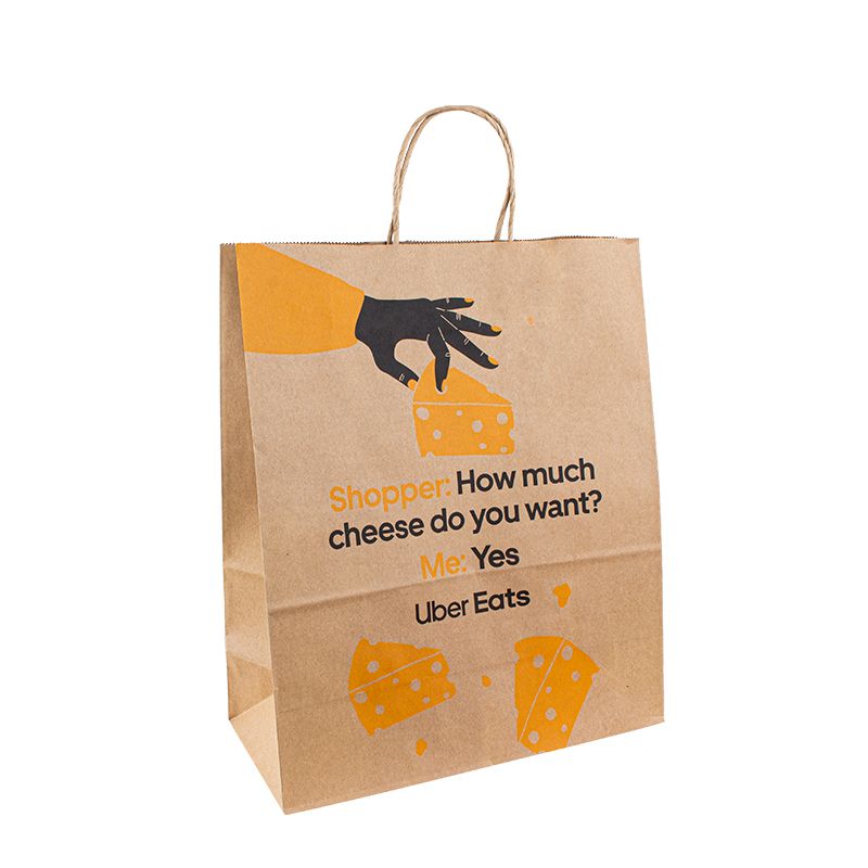 Túi giấy với logo của riêng bạn màunâu kraft túi mua sắm với logo túi giấynhỏ tùy chỉnh túi giấy logo giấy