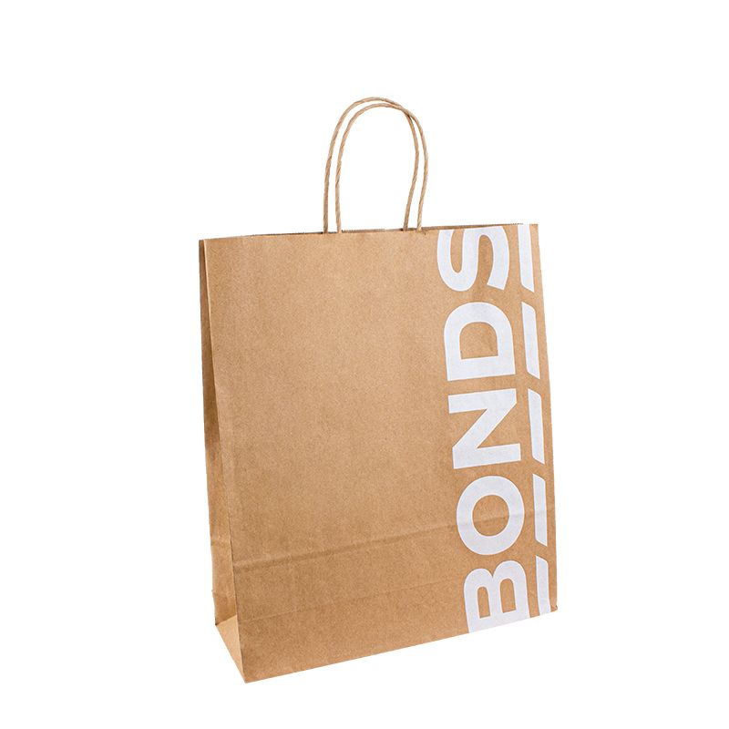 Túi giấy với logo của riêng bạn màunâu kraft túi mua sắm với logo túi giấynhỏ tùy chỉnh túi giấy logo giấy