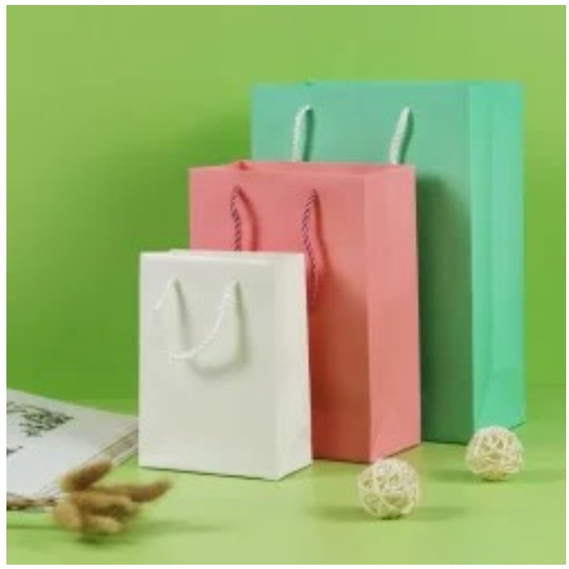 Túi giấy kraft màu hồng