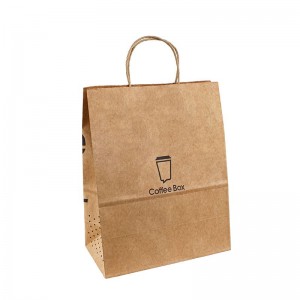 Túi giấy thiết kế Kraft Kraft Premium Paper Túi logo Tay cầm giấy kraft Túi giấy Trung Quốc Túi giấy Kraft