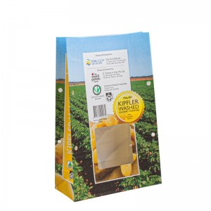 Túi giấy cho thực phẩm Takeaway Paper Paper Túi Kraft Túinhỏ Bán lẻ Thức ăn Túi giấy Túi bao bì Túi bao bì