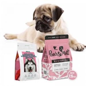 Tùy chỉnh Big 10kg 15kg 20kg có thể định kỳ lại khóa kéo PLA PBAT BIEGREARABLE PET PET Dog Chó xử lý túi ăn vặt cho thức ăn