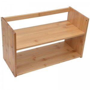 Bamboo Blesk Bookshelf Storage Tổ chức Hiển thị kệ kệ mặt bànnền tảng sách đứng kệ tủ sách cho văn phòng tạinhà