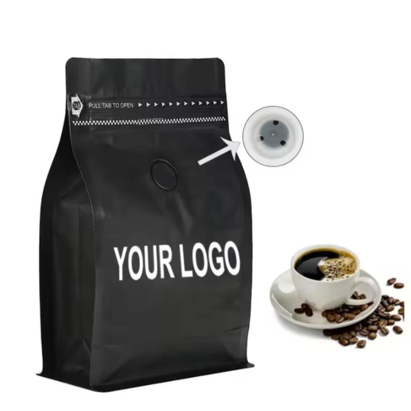 Túi cà phê thân thiện với môi trường với túi đóng gói cà phê van và dây kéo
