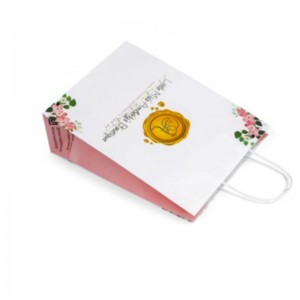 Túi mua hàng Giáng sinh Túi giấy Túi bao bì in tùy chỉnh cho việc đóng gói khuyến mãi