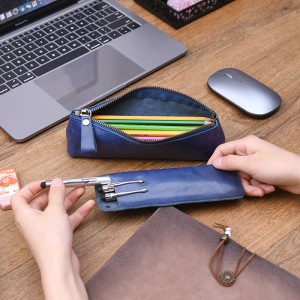 Vỏ bút da chính hãng,người giữ bút chì, túi vẽ bút máy