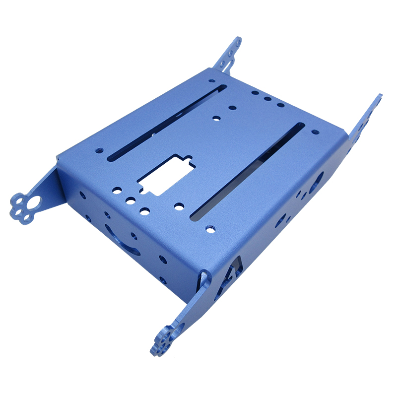 Xử lý tùy chỉnh của các bộ phận kim loại tấm hợp kimnhôm với hoàn thiện anodized.