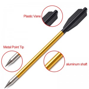 Elongngoài trời 110301 6.5inch bu lôngnỏnhôm rỗng điểm thép carbon để săn bắn cung