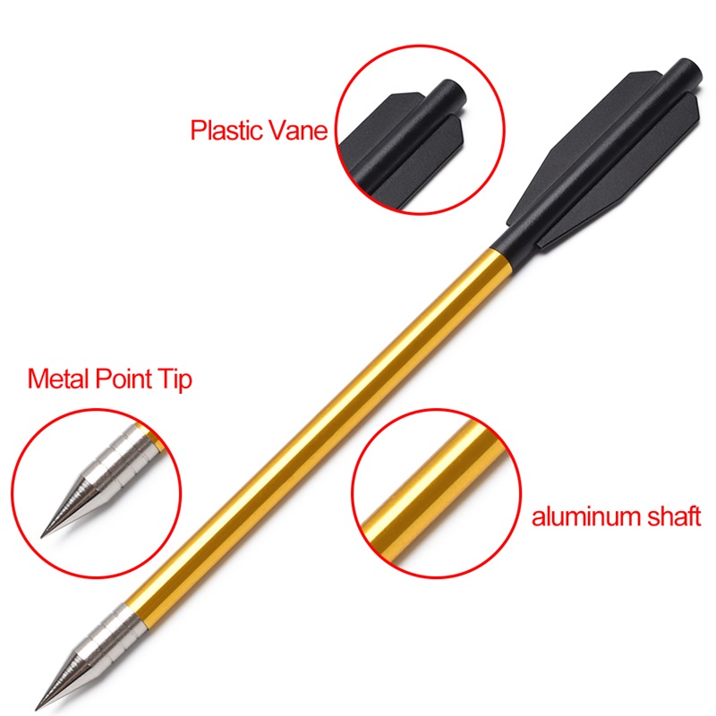 Elongngoài trời 110301 6.5inch bu lôngnỏnhôm rỗng điểm thép carbon để săn bắn cung