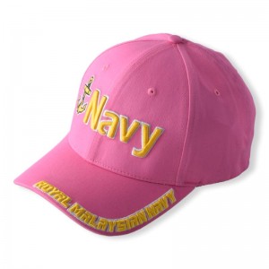 Mũ bóng chày tùy chỉnh 3D/2D Logo thêunữnam 6 Bảng Sport Mũ thể thao Curve Pink Brim Headwear được trang bị mũ bóng chày