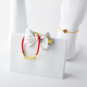 Mẫu mới 4 hoa đào rỗng A vỏ trắng hoa đào phụ kiện vòng tay