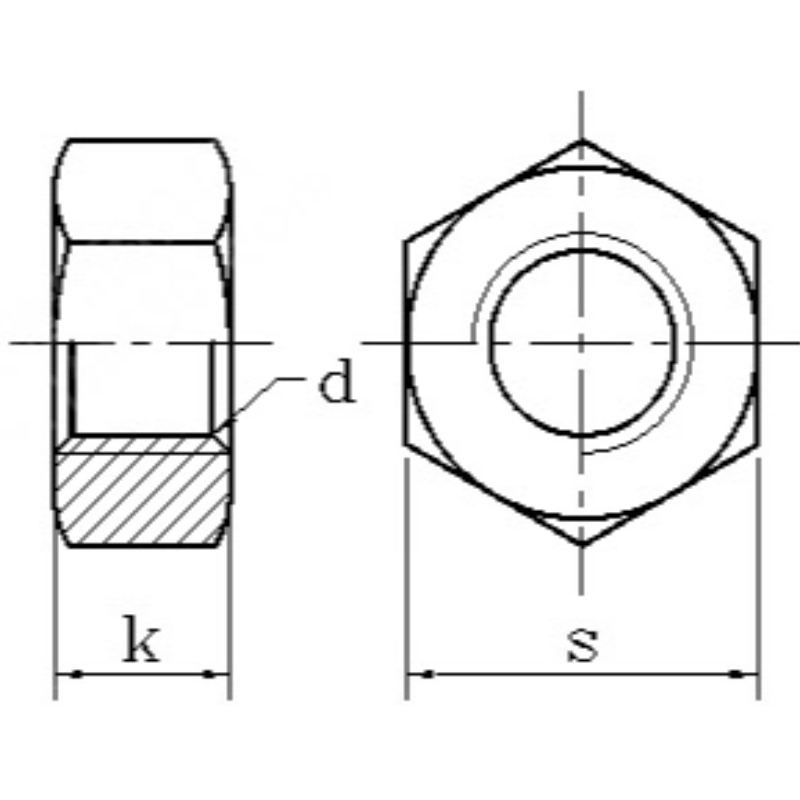 đai ốc lục giác bằng đồng