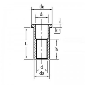 kẽm-đai ốc đinh tán đầu chìm mạ màu