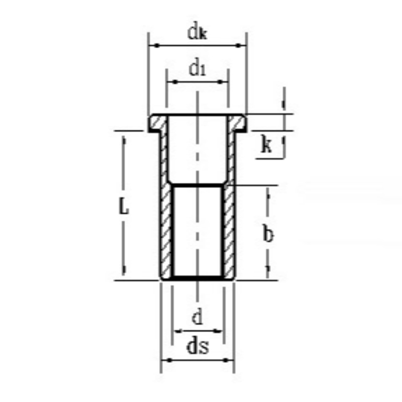 kẽm-đai ốc đinh tán đầu chìm mạ màu