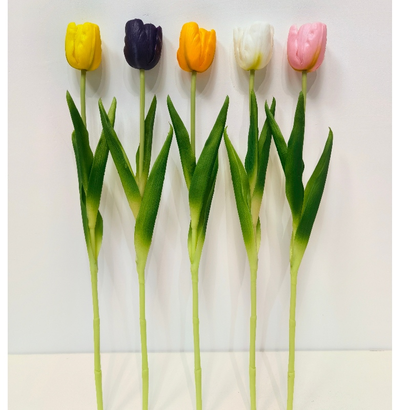 Sản phẩm khuyến mại hoanhân tạo hoa tulip thân đơn trang trínhà thực sự mô phỏng cảm ứng hoa tulip