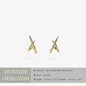 Bông Tai Vàng Cho Nữ Hợp Thời Trang, Bông Tai Đinh Vàng 14K Bông Tai Xinh Xắn Bông Tai Vàng Tối Giản Đơn Giản Bông Tai Không Gây Dị Ứng Cho Nữ Quà Tặng