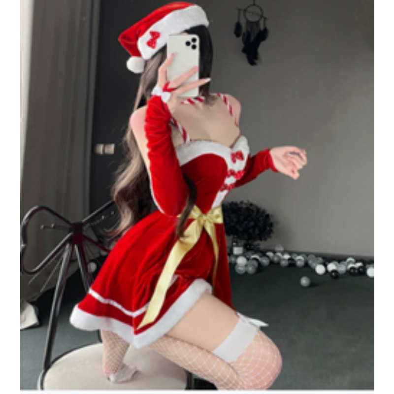 Trang phục Giáng sinh, váy cosplay Giáng sinh, tuần lộc-Bộ trang phục hiệu suất sân khấu Giáng sinh theo chủ đề, đồng phục Giáng sinh 141 Giá:$132,99
