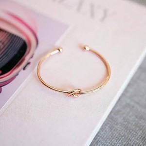 Vàng 4k mạ mãi mãi tình yêu Bangle Infinity Bangle cho phụnữ điều chỉnh vòng tay vòng tay vàng cho phụnữ vàng thanh lịch-Vòng đeo tay mở được mạ