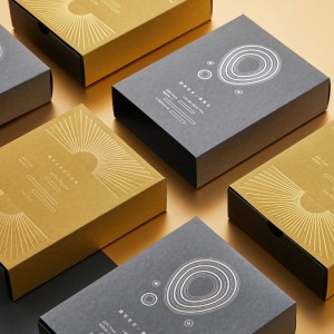 Lá Luxe-Hộp quà Kraft có đóng dấu