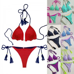 Sexy Two - mảnh bikini cho các cô gáinóng bỏng. Phong cách tam giác, gấp đôi - màu sắc - chặn. Bãi biển BIKINI -bộ đồ bơi, ba - Phong cách điểm 8826 Giá:$79,99