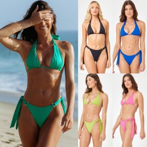 Mới 2025 Châu Âu và Mỹ-Phong cách bikiningoại thương. Ba-Đoạn đồ bơi mới cho phụnữ, có sẵn trongnhiều màu sắc. Hai-Đồ bơi với thiết kế gợi cảm QT25017 Giá:$79,99
