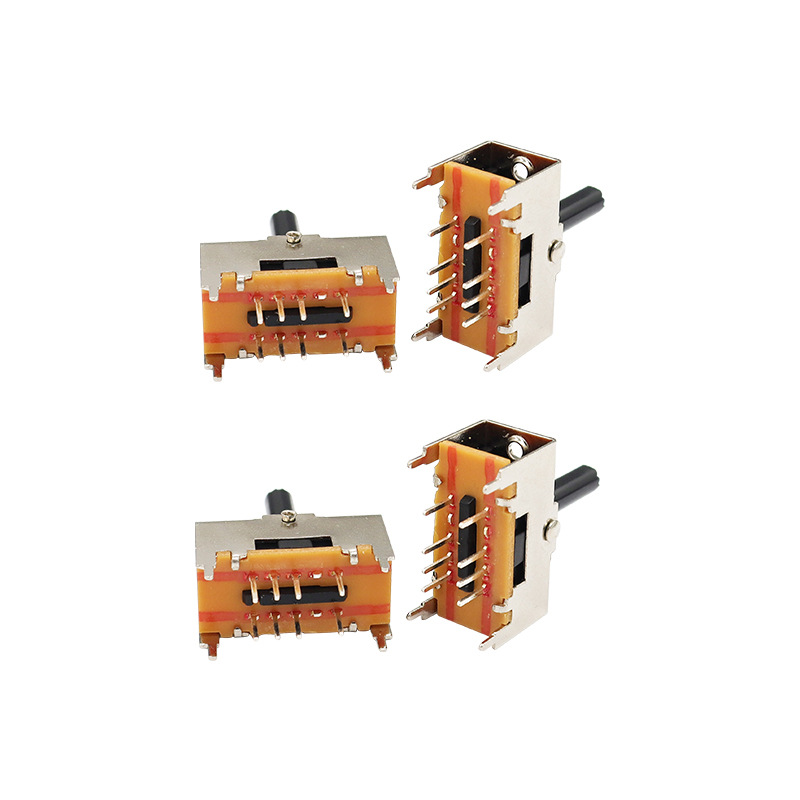 Công tắc trượt TS23E02, Double-Hàng 8-Công tắc xoay pin, tiếng ồn-Hủy tainghe và loa