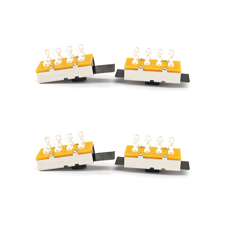 Công tắc trượt SS23L16, dòng điện cao, ba-Vị trí, gấp đôi-hàng, 8-pin, công tắc máy hủy, công tắc trượt thẳng đứng cho thiết bị cơ khí