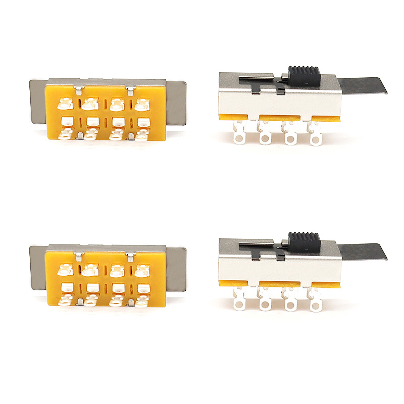 Công tắc trượt SS23L16, dòng điện cao, ba-Vị trí, gấp đôi-hàng, 8-pin, công tắc máy hủy, công tắc trượt thẳng đứng cho thiết bị cơ khí