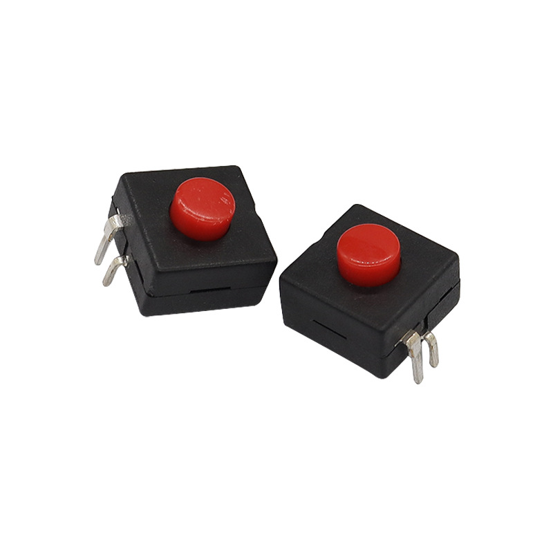 Công tắc đẩy HR12*12*9-2, công tắc đèn pin, LED hai-bật và tắtnguồn,nút đặt lại công tắc micro
